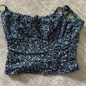 Hollister Navy Floral Camisole Top